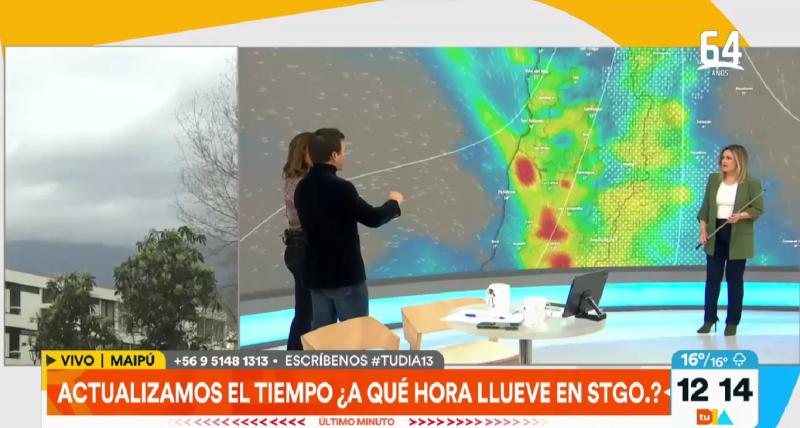 Pronóstico del tiempo: ¿A qué hora lloverá en Santiago?