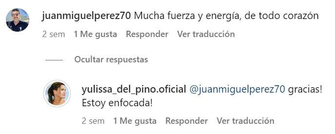 Yulissa del Pino se mostró enfocada tras el diagnóstico