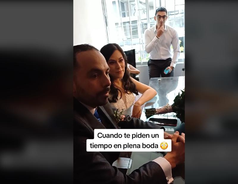 "Necesito tomarme un tiempo”: Novia se arrepentió en plena boda