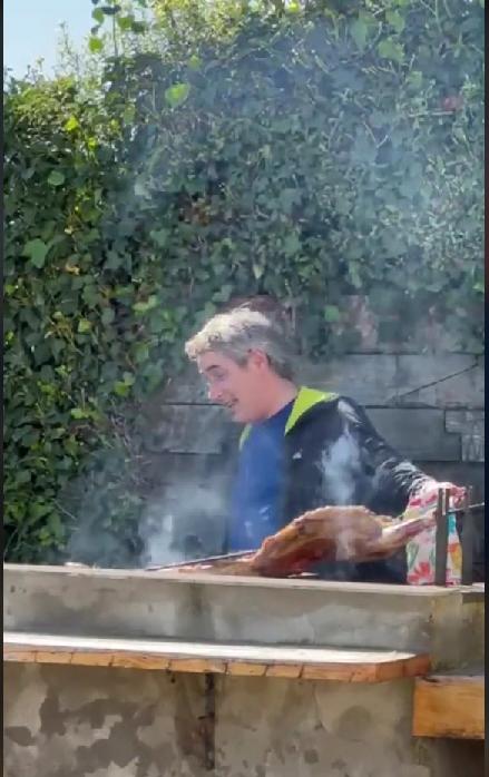 José Luis Repenning causó risas tras chascarro en un asado