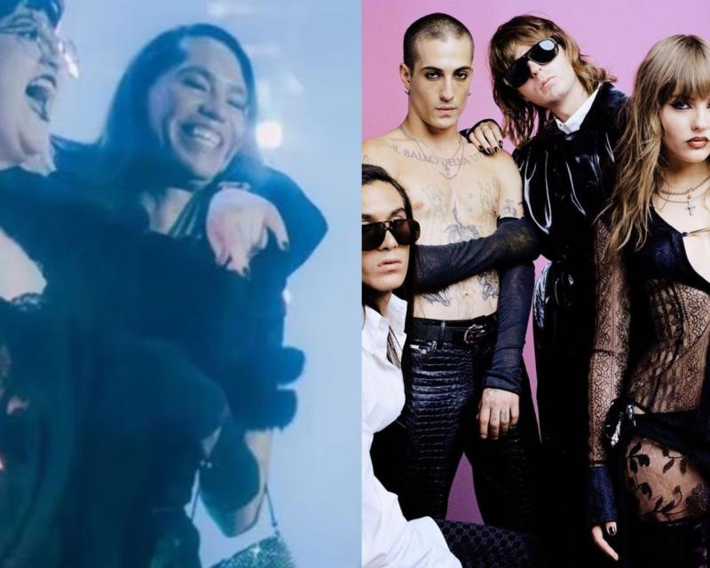 Desenfrenado carrete de Di Mondo en concierto de Maneskin: Se subió al escenario