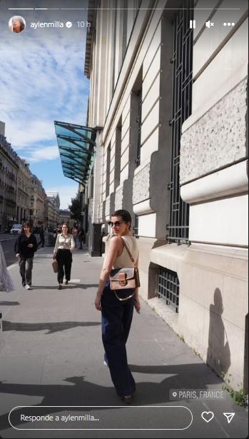 Aylén Milla volvió a las pistas: se lució en la semana de la moda en París