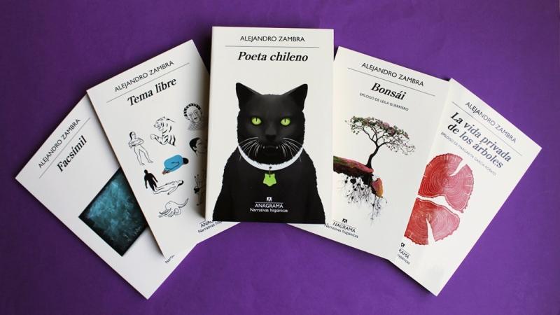 Algunas obras de Alejandro Zambra.