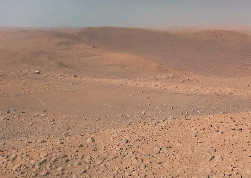 Perseverance desde la nave Ingenuity de la NASA