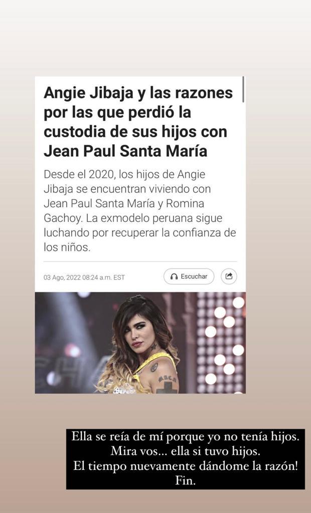 Rocío Marengo recordó su rencilla con Angie Jibaja