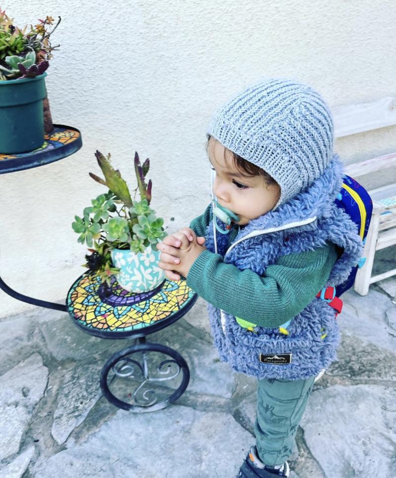 El primer día de jardín del hijo menor de Fernando Godoy