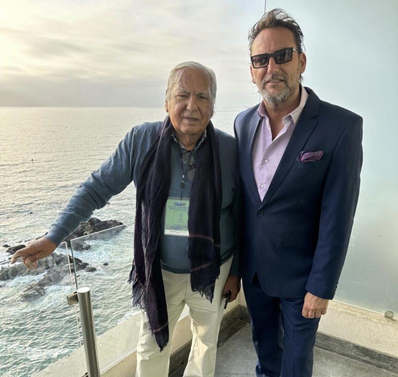 Daniel Fuenzalida y su padre