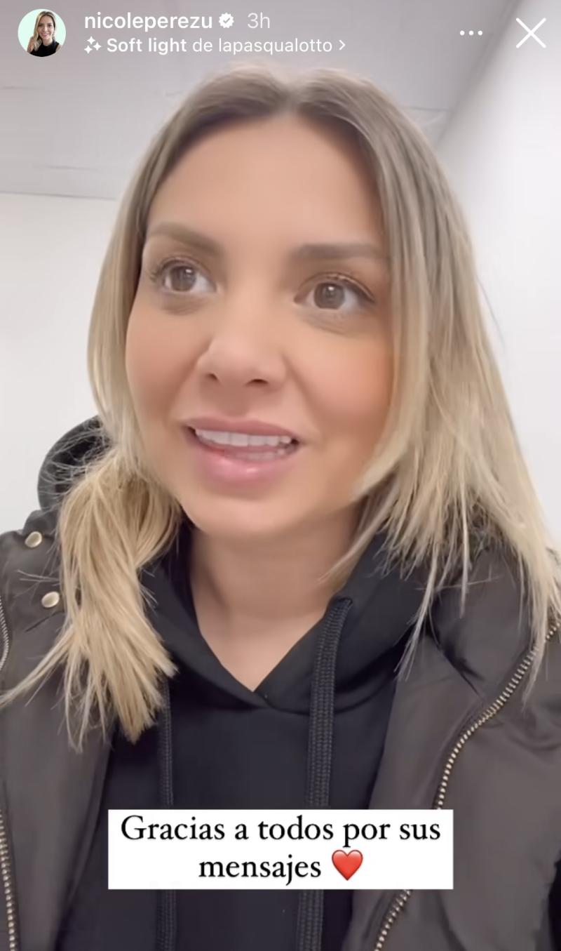 Nicole Pérez actualiza estado de salud de su hija mayor