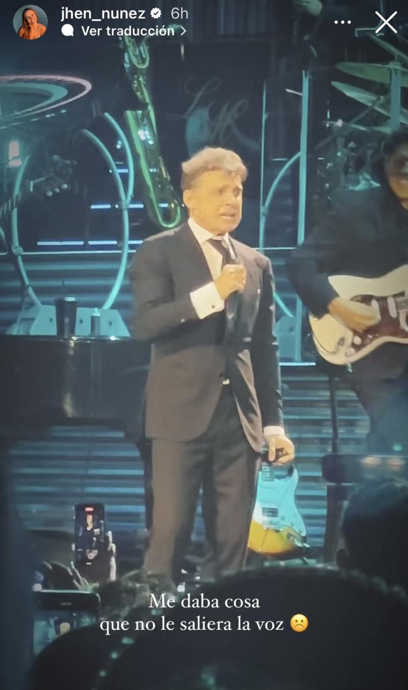 Jhendelyn Núñez preocupada por la voz de Luis Miguel