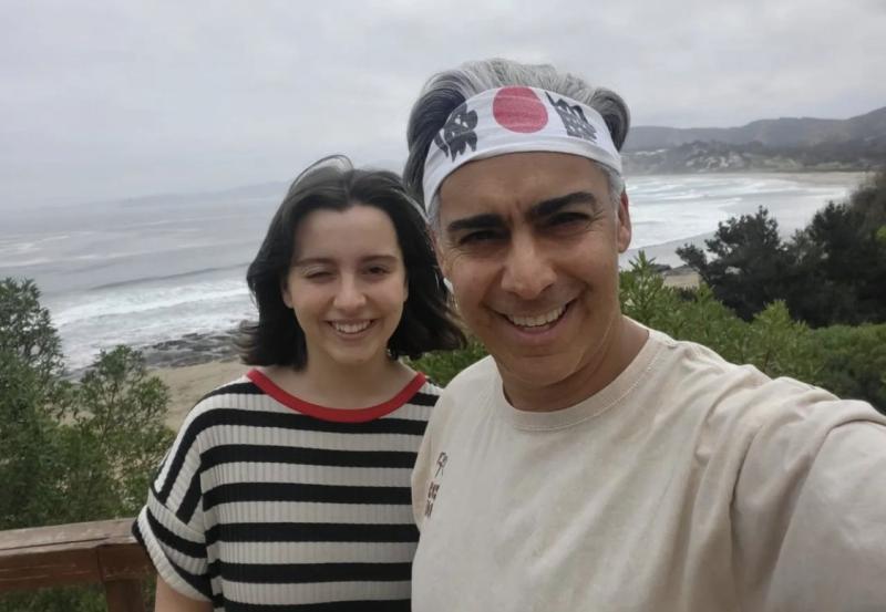 Marco Enríquez-Ominami y su hija Manuela