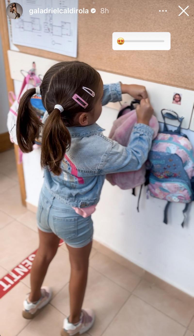 Gala Caldirola muestra el primer día de clases de Luz Elif