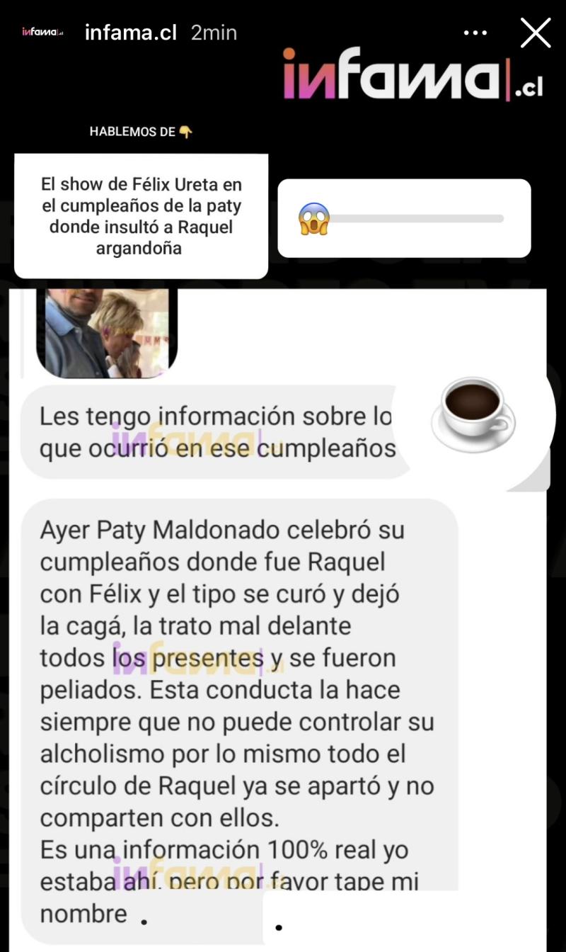 Filtran violento actuar de Félix Ureta contra Raquel Argandoña