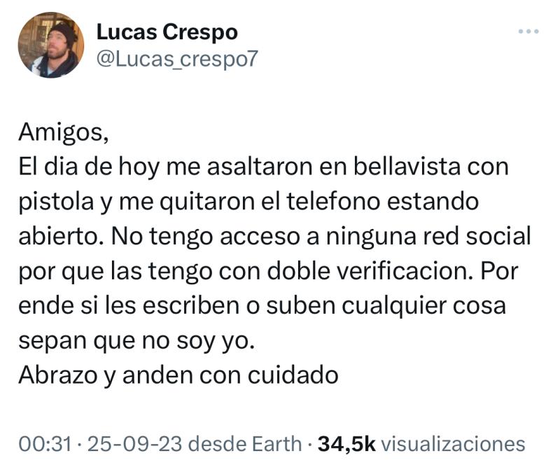Lucas Crespo - Twitter
