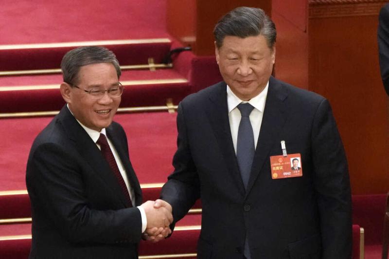 Li Qiang y Xi Jinping