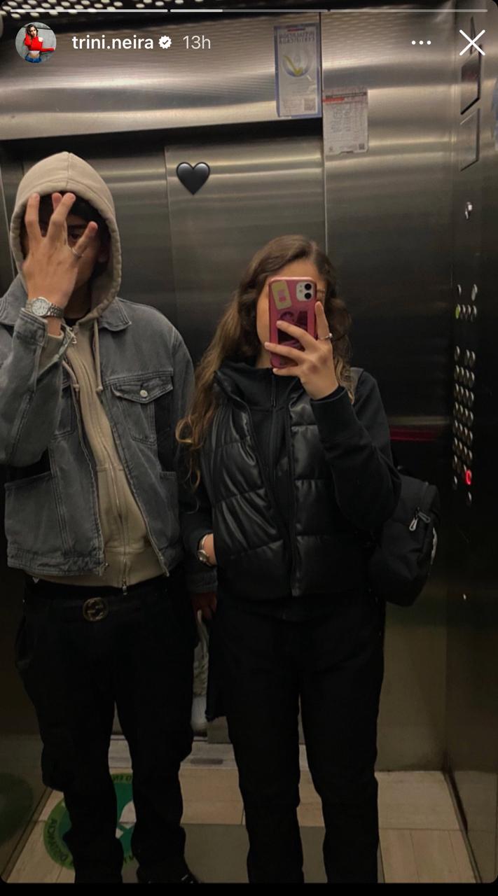 Trini Neira y su pololo