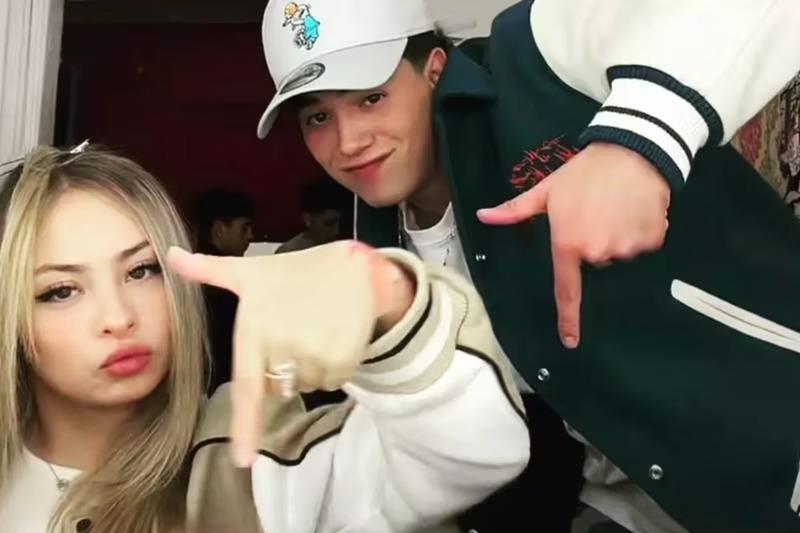 Skarleth Labra y su pololo