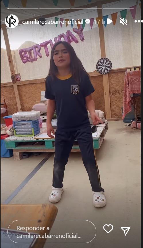 Isabella, hija de Camila Recabarren