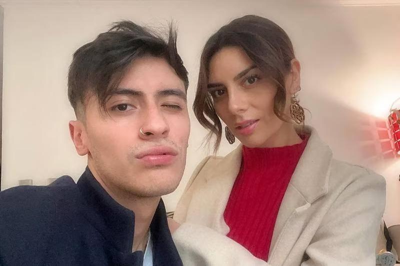 Kathy Contreras y su hermano