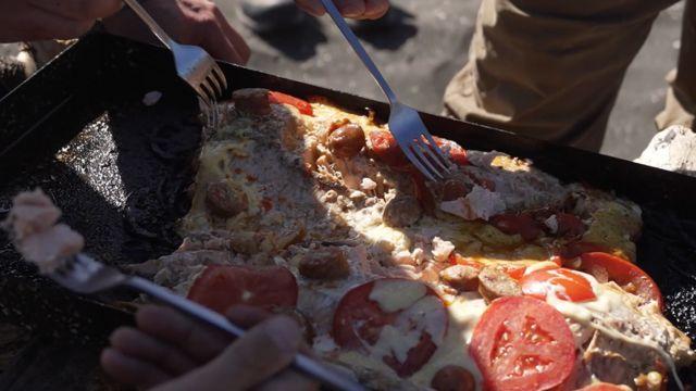 Cancato de salmón, típica preparación de la isla de Chiloé.