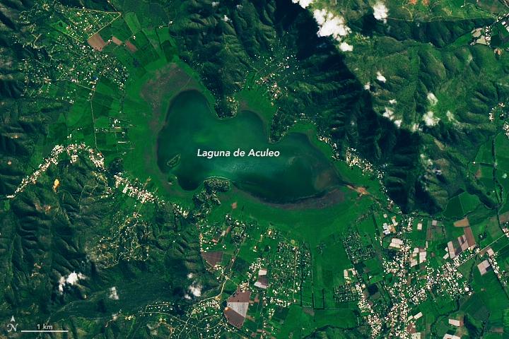 Laguna de Aculeo captada el 7 de septiembre de 2023.