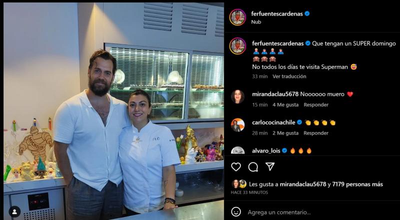 Henry Cavill y Chef fernanda