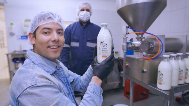 El chef Sebastián Lobos conoció el proyecto "Fresca Rebeca".