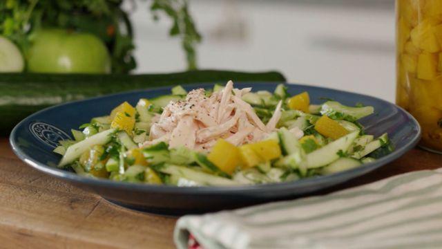 Resultado de la ensalada detox deliciosa que nos presentó Matías Arteaga.