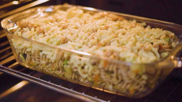 Connie Achurra se lució con una pasta integral gratinada al dente.