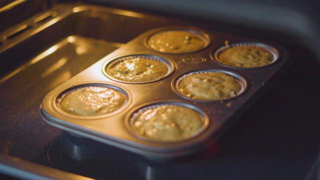 Muffins de plátano.