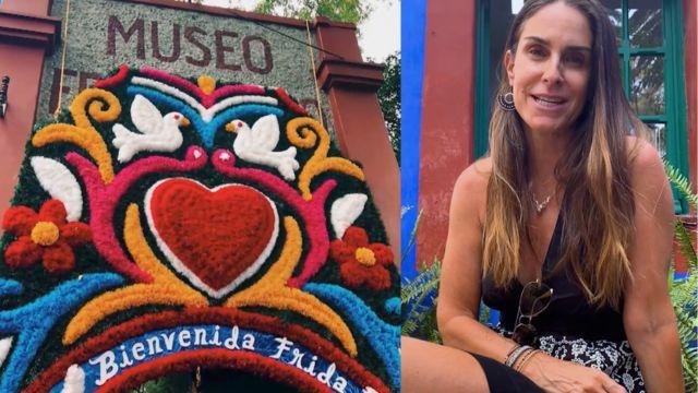 María Gracia Subercaseaux en el Museo Frida Kahlo.