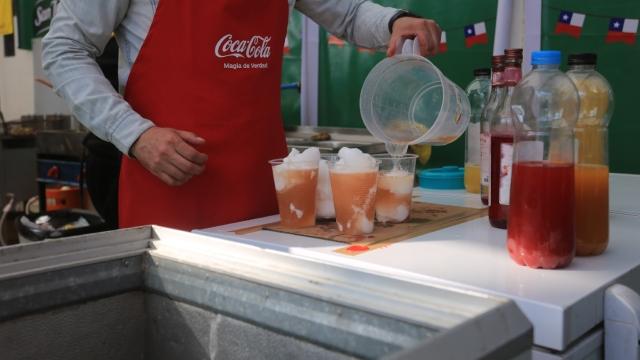 Las calles no disponibles por las fondas del Parque O'Higgins