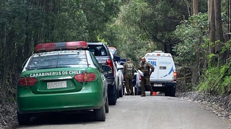 Encuentran cadáver de hombre en camino a Chome: Junto al cuerpo habían 18 casquillos de bala. Foto de twitter