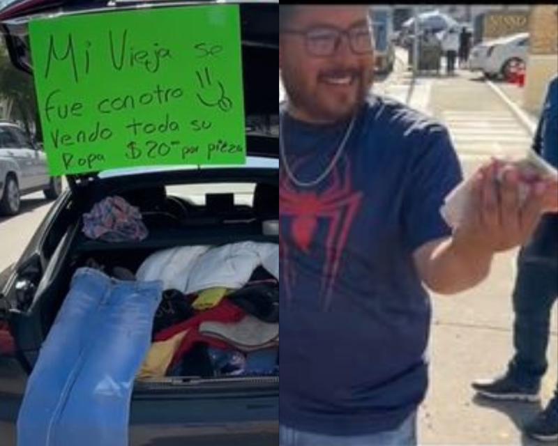 Remató toda la ropa de su esposa porque le fue infiel con su hermano