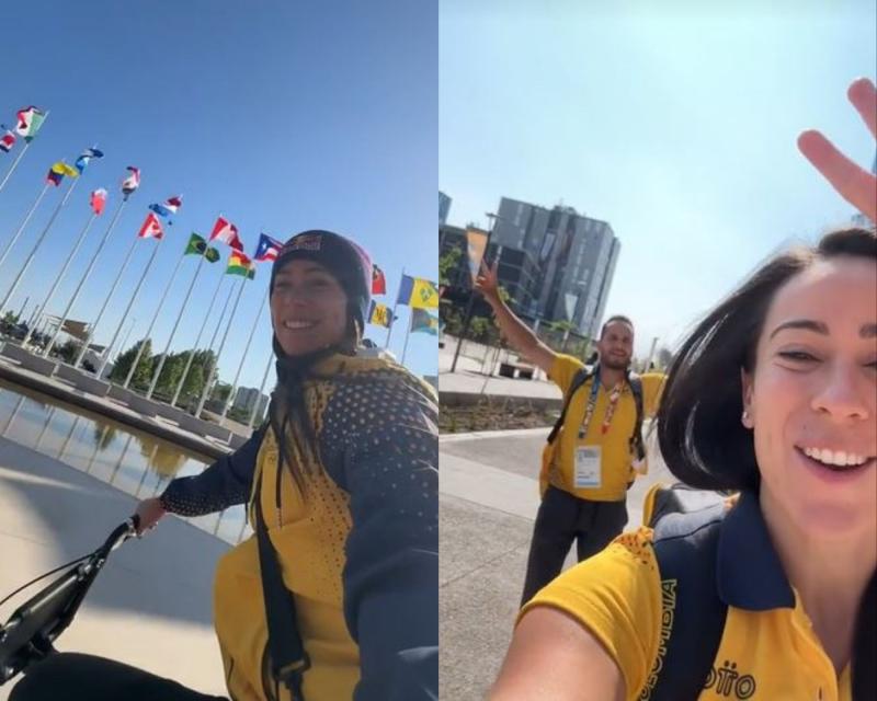 “¡Gracias, Santiago de Chile!”: ciclista colombiana mostró cómo viven los deportistas en la Villa Panamericana