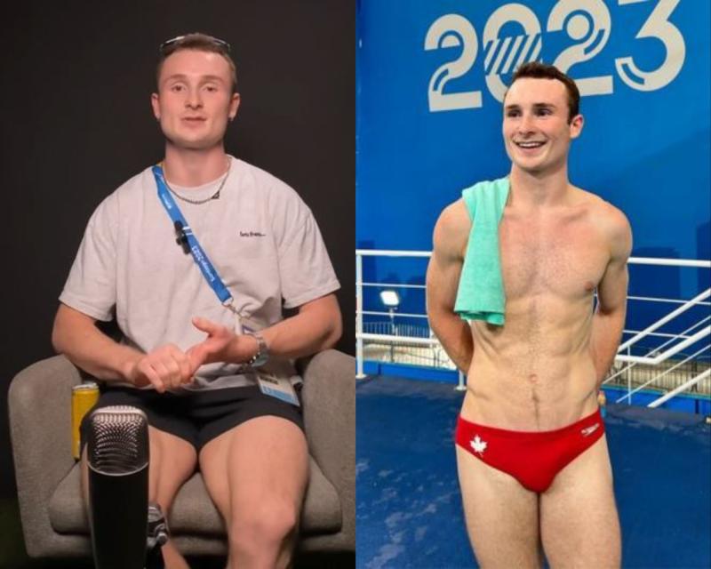 “Y la queso”: clavadista canadiense se despide de Chile luego de hacerse viral en las redes sociales