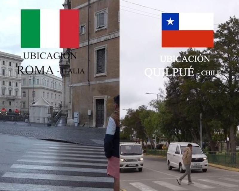 “Ya me da miedo”: youtuber comparó cómo es cruzar por un paso peatonal en Chile versus Italia