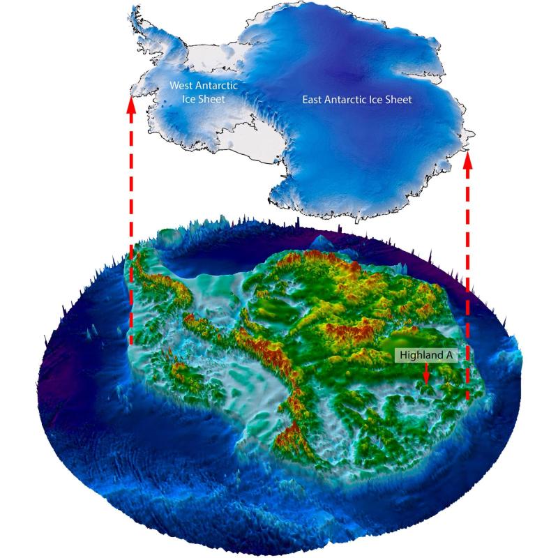 Paisaje escondido en la Antártida