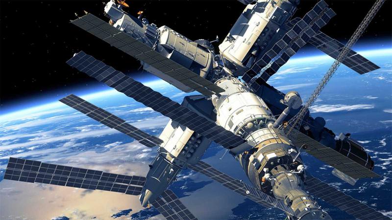 Estación Espacial Internacional orbitando la Tierra
