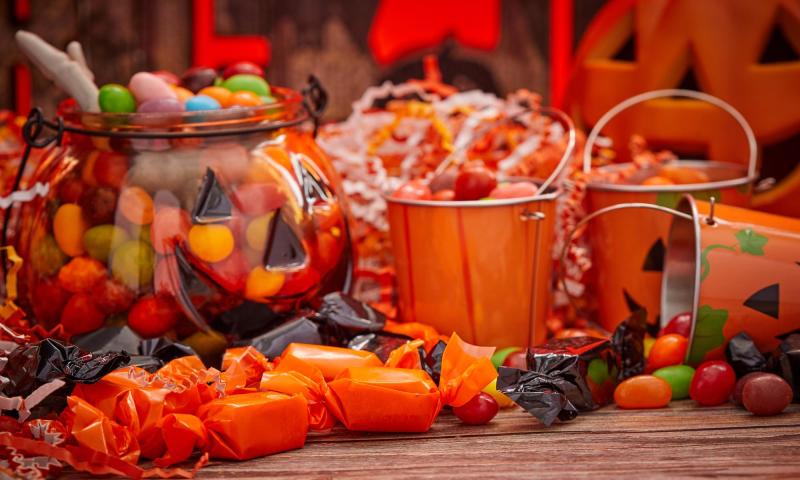 Exceso de dulces en Halloween