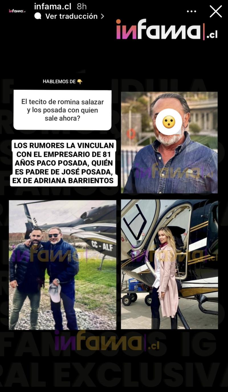 Romina Salazar es vinculada con exsuegro de Adriana Barrientos