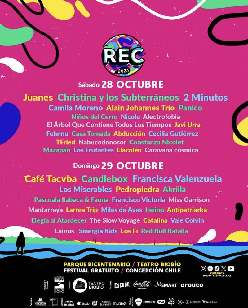 REC: Conoce la programación del Festival gratuito más grande del sur de Chile