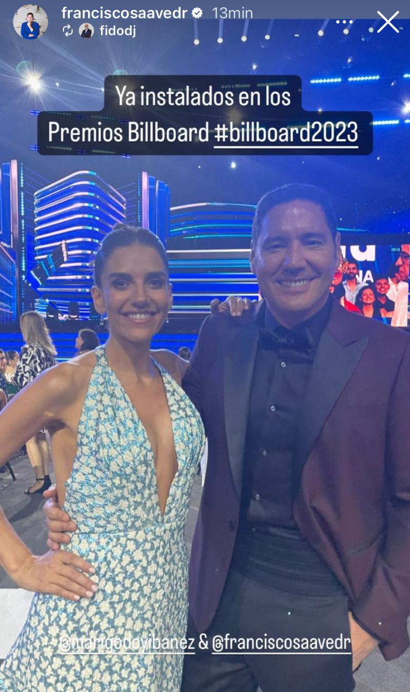 Pancho Saavedra y María Luisa Godoy en los Billboard 2023