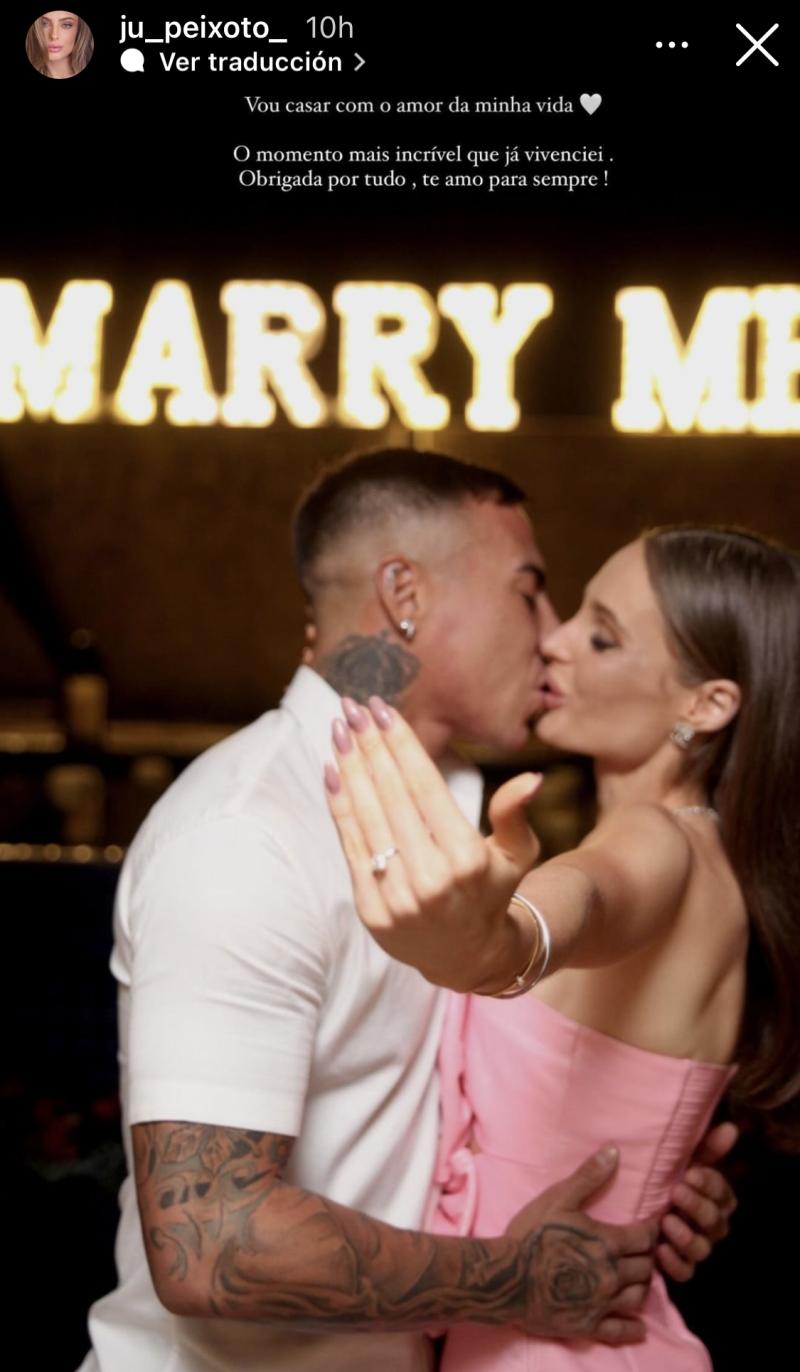 Eduardos Vargas y Juliana Peixoto anuncian su matrimonio