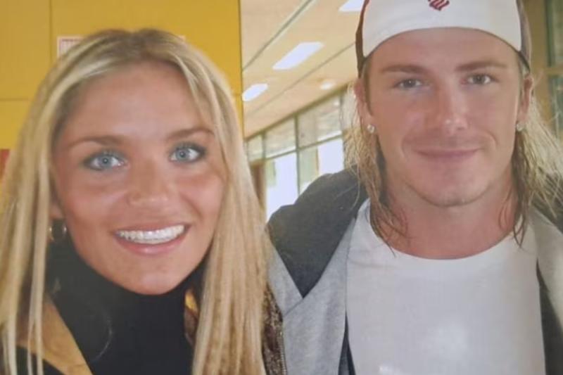 Kenita Larraín y David Beckham