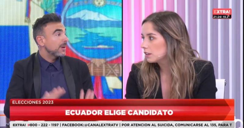 Fernanda Cornejo, hija de Karen Doggenweiler, en Extra TV