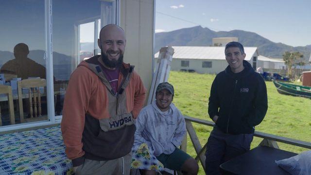 Héctor Ruiz, Alejandro Moenne y Ramón Barría.