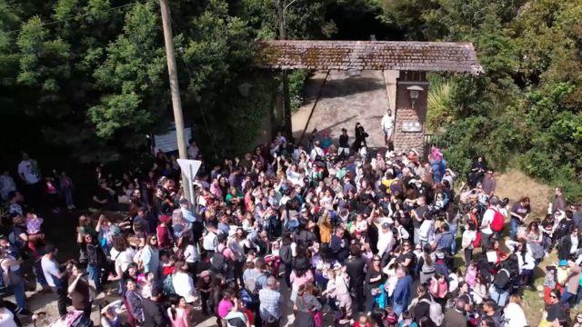 Participantes del "Carnaval del Sur", el festival de las infancias.