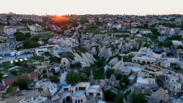 La fotógrafa y Waldemar, su esposo, viajaron hasta Capadocia para conocer Özkonak.