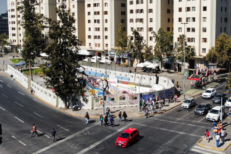 Estación Baquedano tras el estallido social