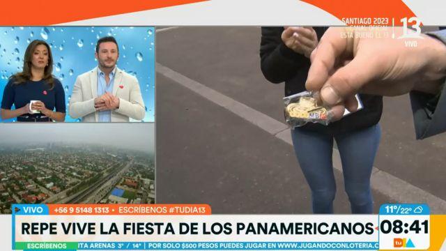 José Luis Repenning recibió especial regalo cubriendo Santiago 2023